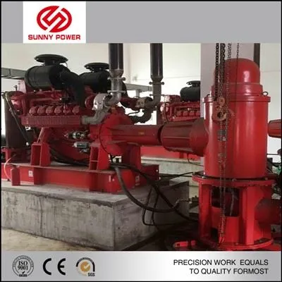 پمپ آتش نشانی چاه عمیق موتور دیزل